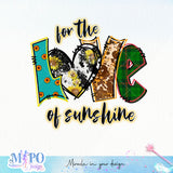 For The Love of sunshine sublimation design, png for sublimation, Retro sunflower PNG, hobbies vibes png