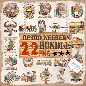 Free Spirit Retro Western Bundle PNG, Western Sublimation Bundle PNG, Cowboy Bundle, Cowgirl Png, Western Png, Retro Western PNG Designs