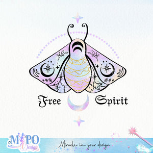 Free spirit sublimation design, png for sublimation, Witch PNG, Halloween characters PNG