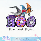 Frequent Flyer sublimation design, png for sublimation, halloween png, Holiday vibes sublimation
