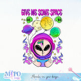 Give me some space sublimation design, png for sublimation, Aliens PNG, Outer space PNG