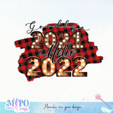 Goodbye 2021 hello 2022 sublimation design, png for sublimation, Christmas PNG, Christmas vibes PNG