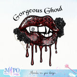 Gorgeous ghoul sublimation design, png for sublimation, Halloween characters sublimation, Vampire design