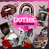 Gothic Haloween png bundle, Spooky png bundle, png for sublimation, Halloween png Bundle