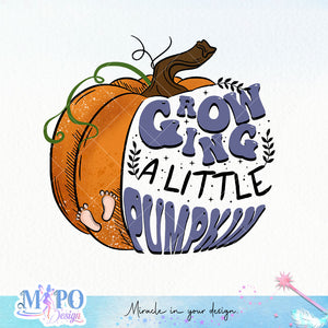 Growing a little pumpkin sublimation design, png for sublimation, Halloween characters sublimation, Pregnancy witch design