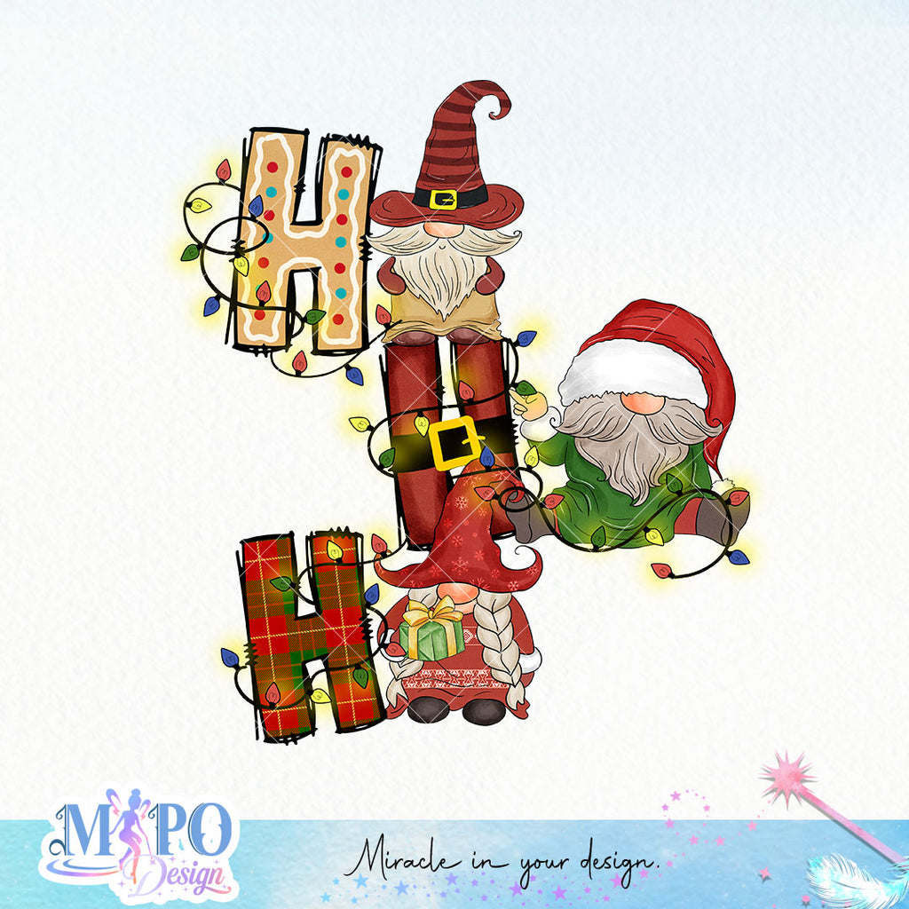 Santa Claus HoHoHo 1 PNG file Merry Christmas Sublimation Ho