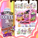 Halloween Coffee png bundle,Spooky png bundle, png for sublimation, Halloween png Bundle