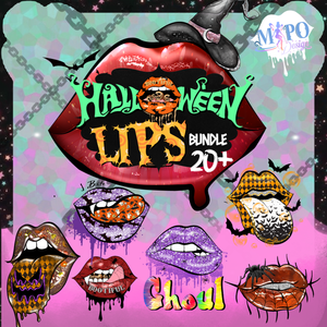 Halloween Lips png bundle, png for sublimation, Halloween png Bundle, Lip Design Bundle