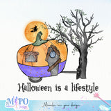 Halloween is a lifestyle sublimation design, png for sublimation, Retro Halloween design, Halloween styles