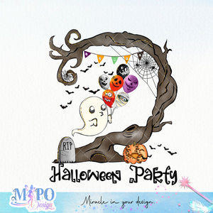 Halloween party sublimation design, png for sublimation, Retro Halloween design, Halloween styles