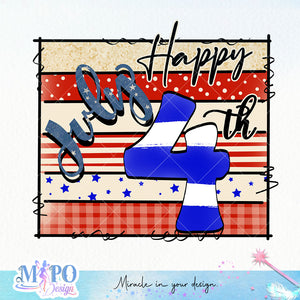 Happy 4th July sublimation design, png for sublimation, 4th Of July Png, Independence Day vibes PNG