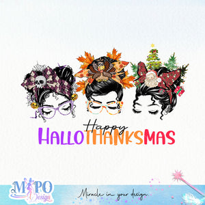 Happy Hallothanksmas sublimation design, png for sublimation, Hobbies design, Halloween coffee png, Christmas design, Thanksgiving sublimation