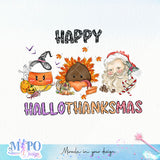 Happy Hallothanksmas sublimation design, png for sublimation, Hobbies design, Halloween coffee png, Christmas design, Thanksgiving sublimation