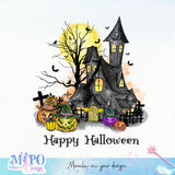 Happy Halloween sublimation design, png for sublimation, Witch PNG, Halloween characters PNG