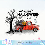 Happy Halloween sublimation design, png for sublimation, halloween png, Holiday vibes sublimation