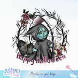 Happy Halloween sublimation design, png for sublimation, Retro Halloween design, Halloween styles
