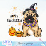 Happy Pugoween sublimation