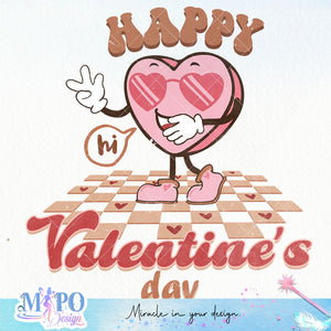 Happy ValentiAne's day sublimation design, png for sublimation, Valentine PNG, Retro valentine PNG