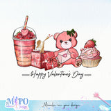 Happy Valentine's day sublimation design, png for sublimation, Valentine PNG, Valentine coffee PNG