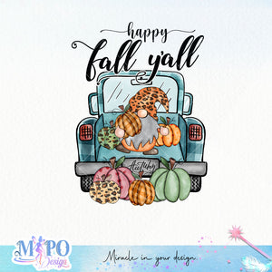 Happy fall y'all sublimation design, png for sublimation, Autumn PNG, Positive vibe PNG, Autumn vibe PNG