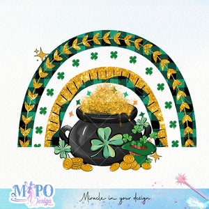 Happy go lucky sublimation design, png for sublimation, Patrick's day PNG, Holiday PNG