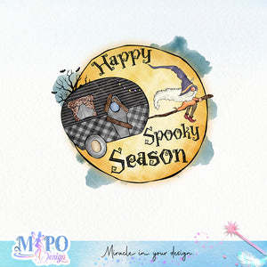 Happy spooky season sublimation design, png for sublimation, Retro Halloween design, Halloween styles