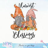 Harvest blessings sublimation design, png for sublimation, Autumn PNG, Positive vibe PNG, Autumn vibe PNG