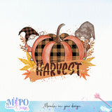 Harvest blessings sublimation design, png for sublimation, Autumn PNG, Positive vibe PNG, Autumn vibe PNG