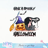 Have a Spooky Halloween sublimation design, png for sublimation, Retro Halloween design, Halloween styles