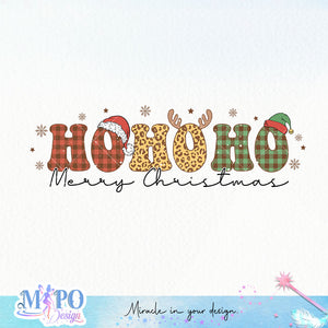 Ho Ho Ho Merry Christmas sublimation design, png for sublimation, Christmas PNG, Christmas vibes PNG