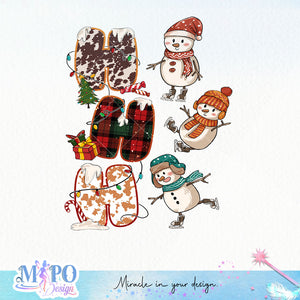 Ho Ho Ho sublimation design, png for sublimation, Christmas PNG, Christmas vibes PNG