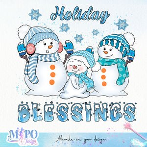 Holiday blessings sublimation