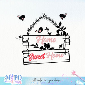 Home sweet home SVG design, png for sublimation, Family SVG, Family quotes SVG
