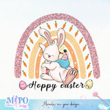 Hoppy easter sublimation design, png for sublimation, Holidays design, Easter Day sublimation