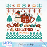 Hot cocoa & christmas movies sublimation design, png for sublimation, Christmas PNG,  Christmas SVG