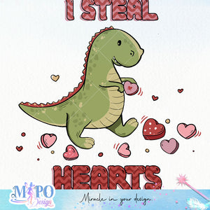 I Steal Hearts sublimation design