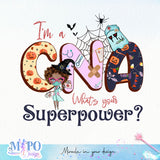 I'm a CNA What's your superpower sublimation design, png for sublimation, halloween nurse png, Jobs vibes sublimation