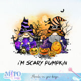 I'm scary pumpkin sublimation design, png for sublimation, Halloween characters sublimation, Jack o' Lanterns design