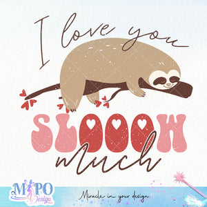 I love you slooow much SVG design