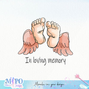 In loving memory sublimation design, png for sublimation, memorial vibes png, mother's day png
