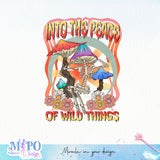 Into the Peace of Wild Things sublimation design, png for sublimation, Retro png, Positive quote PNG