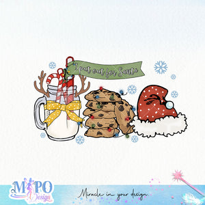 I put out for Santa sublimation design, png for sublimation, Christmas Vintage PNG, Santa PNG