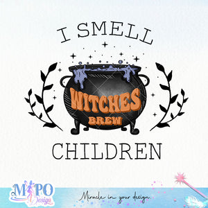 I smell children sublimation design, png for sublimation, Halloween characters sublimation, Pregnancy witch design