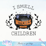 I smell children sublimation design, png for sublimation, Halloween characters sublimation, Pregnancy witch design