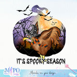 It's Spooky Season sublimation design, png for sublimation, Farm Animials vibes png, halloween animals png
