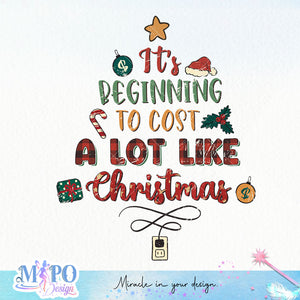 It's beginning to cost a lot like Christmas sublimation design, png for sublimation, Christmas Quotes PNG, Christmas vibes PNG