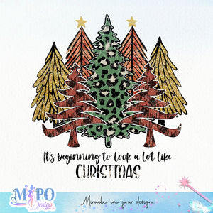 It's beginning to look a lot like christmas sublimation design, png for sublimation, Christmas Quotes PNG, Christmas vibes PNG