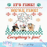 It's fine!We're fine!Everything's fine! design, png for sublimation, Christmas PNG,  Christmas SVG