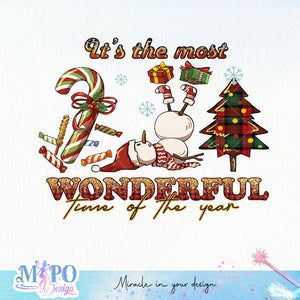 It's the most wonderful time of the year sublimation design, png for sublimation, Christmas PNG, Christmas vibes PNG