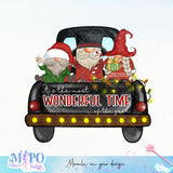 It's the most wonderful time of the year sublimation design, png for sublimation, Christmas PNG, Gnomes Christmas PNG
